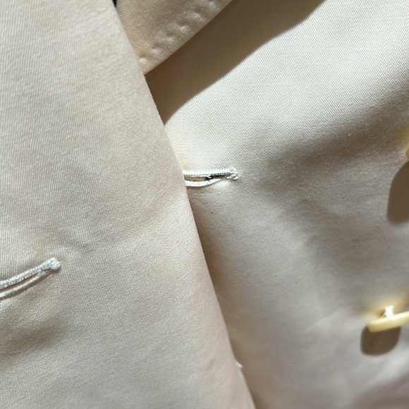 FENDI 365 Ivory 100% Wool Double Breasted Blazer 10 - Picture 7 of 15